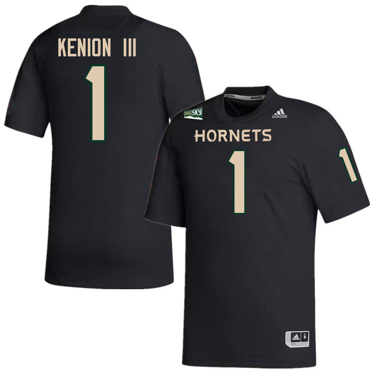 Sacramento State Hornets #1 Murvin Kenion III College Football Jerseys Stitched-Black